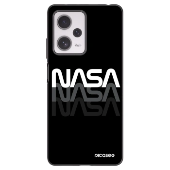 Picasee Xiaomi Redmi Note 12 Pro+ 5G Hülle - Schwarzes Silikon - NASA Triple
