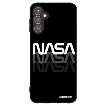 Picasee Samsung Galaxy A14 5G A146P Hülle - Schwarzes Silikon - NASA Triple