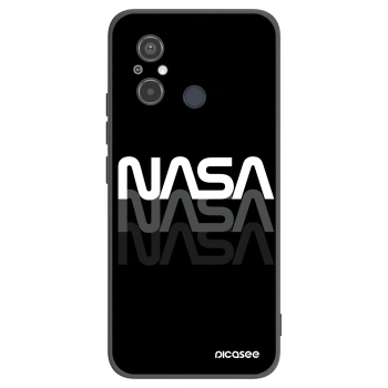 Picasee Xiaomi Redmi 12C Hülle - Schwarzes Silikon - NASA Triple
