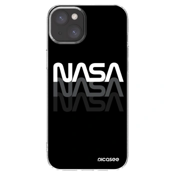 Picasee Apple iPhone 15 Plus Hülle - Transparentes Silikon - NASA Triple