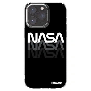 Picasee Apple iPhone 15 Pro Max Hülle - Transparentes Silikon - NASA Triple