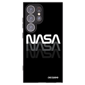 Picasee Samsung Galaxy S24 Ultra S928B 5G Hülle - Schwarzes Silikon - NASA Triple