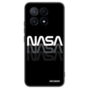 Picasee Xiaomi Poco X6 Pro Hülle - Schwarzes Silikon - NASA Triple