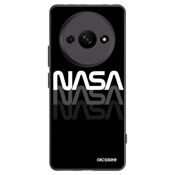 Picasee Xiaomi Redmi A3 Hülle - Schwarzes Silikon - NASA Triple