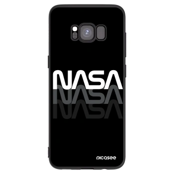 Picasee Samsung Galaxy S8 G950F Hülle - Schwarzes Silikon - NASA Triple