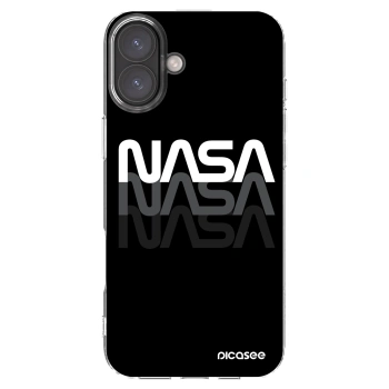 Picasee Apple iPhone 16 Plus Hülle - Transparentes Silikon - NASA Triple