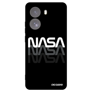 Picasee Xiaomi Poco X7 Hülle - Schwarzes Silikon - NASA Triple
