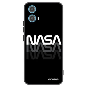 Picasee Motorola Moto G34 5G Hülle - Schwarzes Silikon - NASA Triple