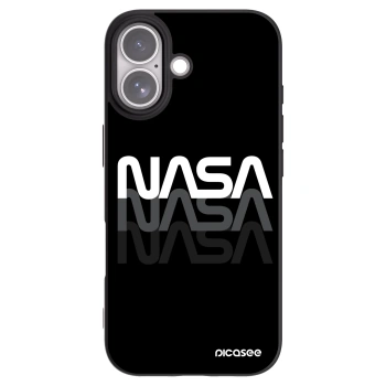 Picasee Apple iPhone 17 Hülle - Schwarzes Silikon - NASA Triple