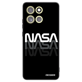 Picasee Motorola Moto G86 Power 5G Hülle - Schwarzes Silikon - NASA Triple