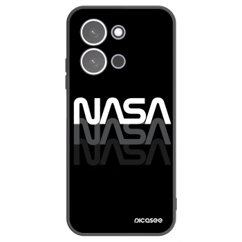 Picasee Xiaomi Redmi 15C 5G Hülle - Schwarzes Silikon - NASA Triple