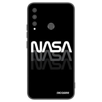 Picasee Huawei P40 Lite E Hülle - Schwarzes Silikon - NASA Triple