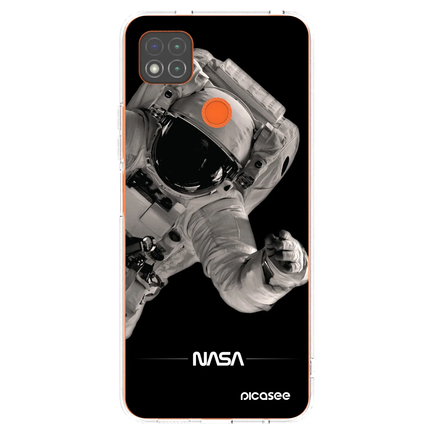 Picasee Xiaomi Redmi 9C Hülle - Transparentes Silikon - Astronaut Big