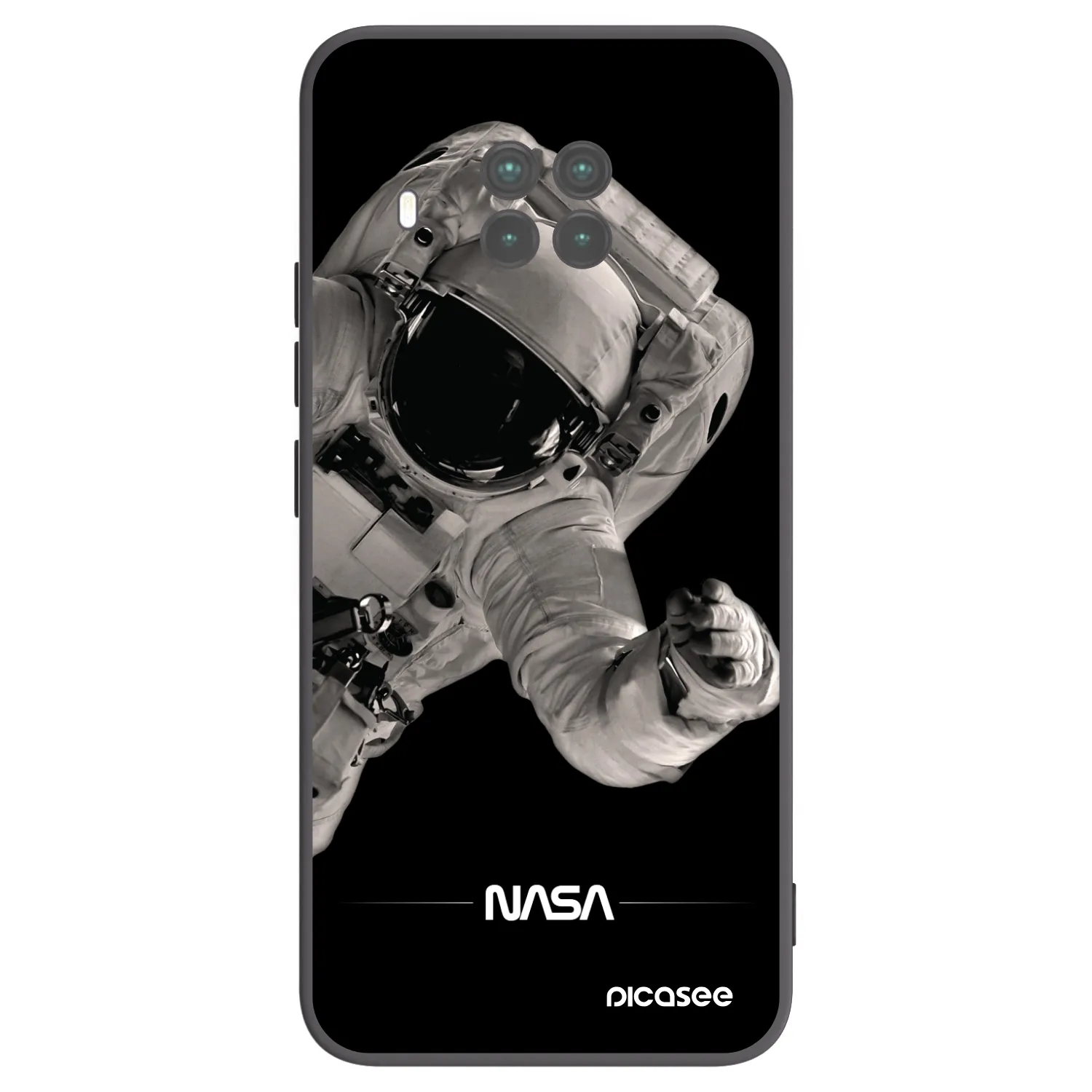 Picasee Xiaomi Mi 10T Lite Hülle - Schwarzes Silikon - Astronaut Big