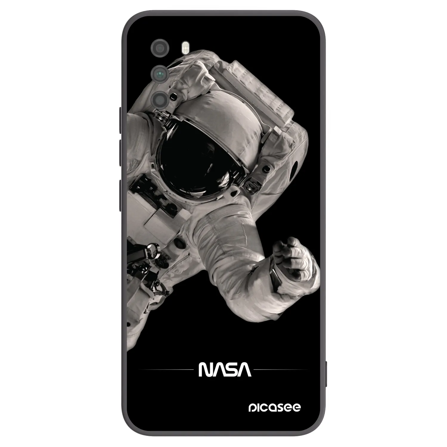 Picasee Xiaomi Poco M3 Hülle - Schwarzes Silikon - Astronaut Big