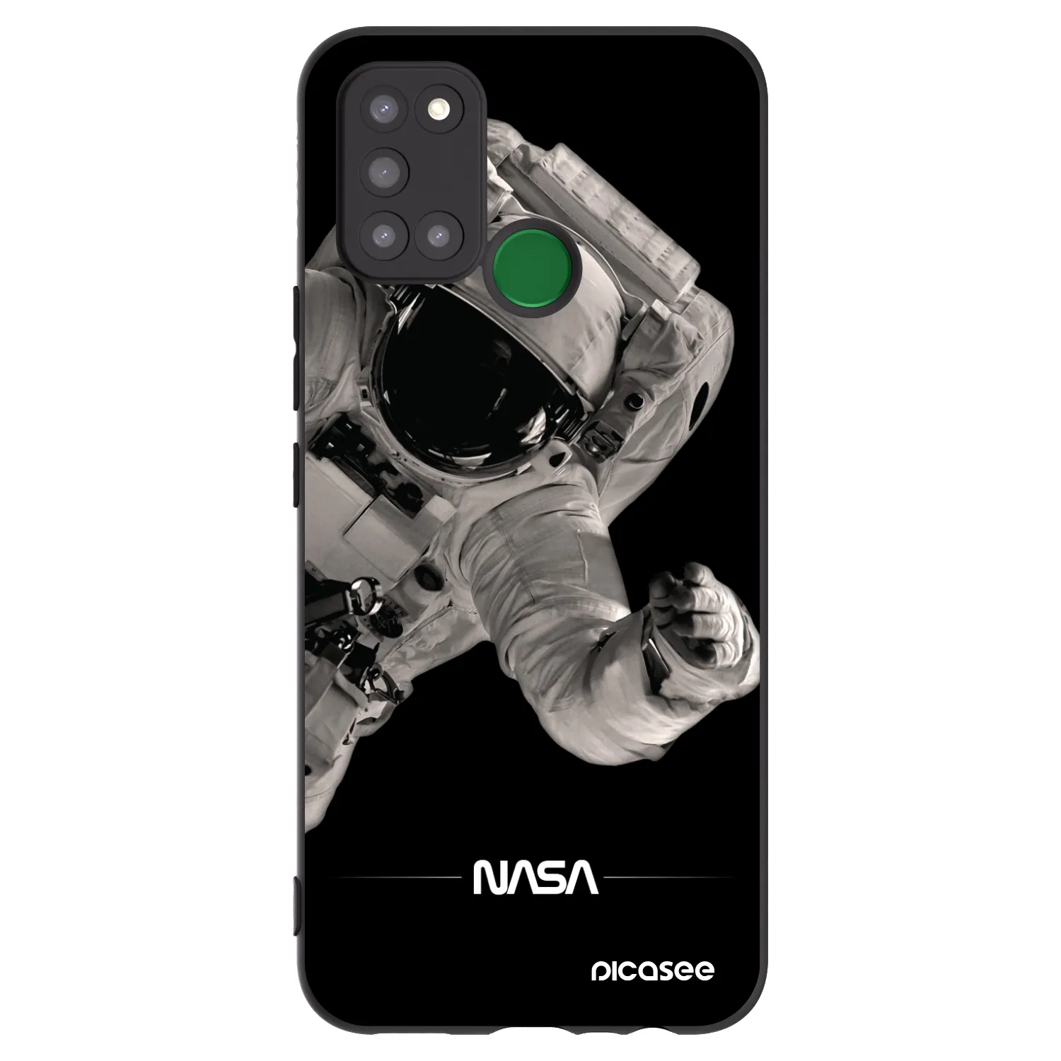 Picasee Realme 7i Hülle - Schwarzes Silikon - Astronaut Big