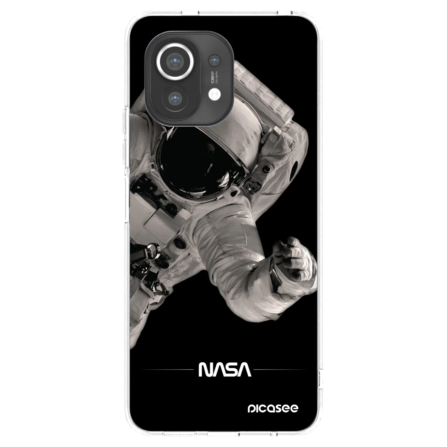 Picasee Xiaomi Mi 11 Hülle - Transparentes Silikon - Astronaut Big