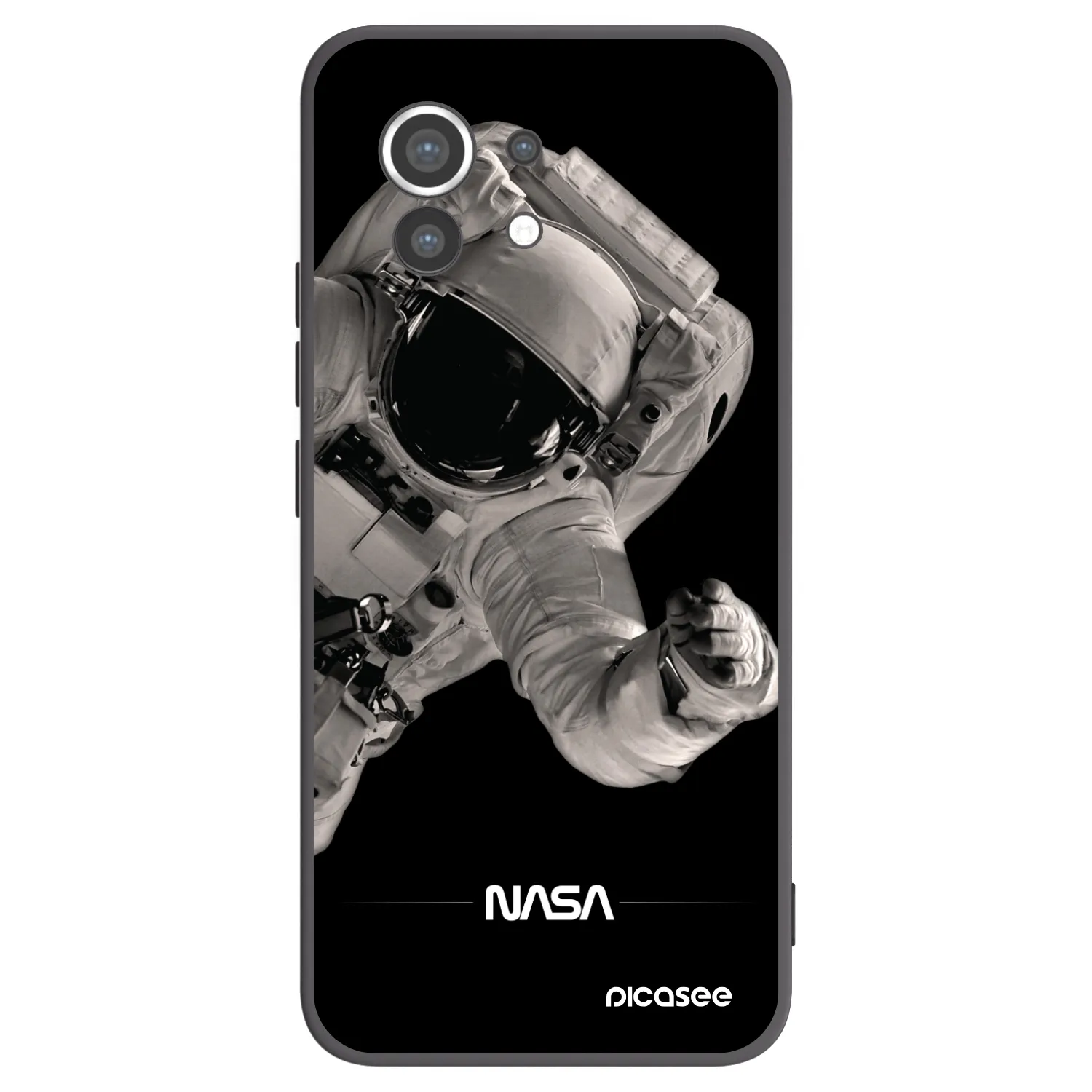 Picasee Xiaomi Mi 11 Hülle - Schwarzes Silikon - Astronaut Big