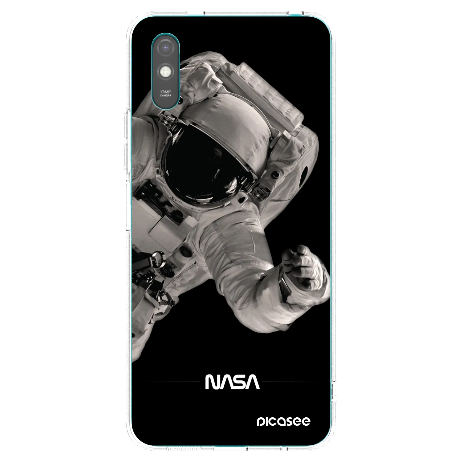 Picasee Xiaomi Redmi 9AT Hülle - Transparentes Silikon - Astronaut Big