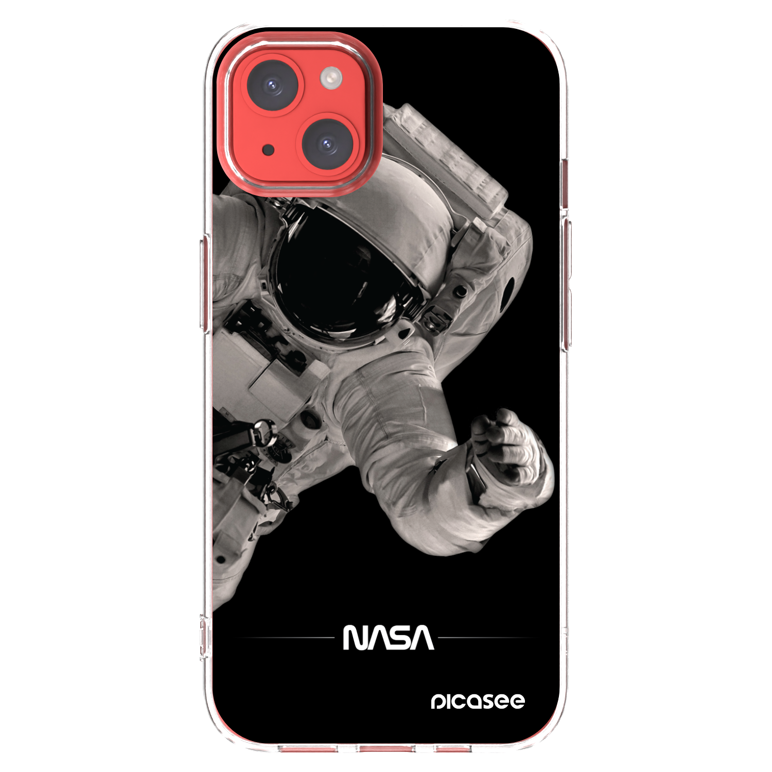 Picasee Apple iPhone 13 Hülle - Transparentes Silikon - Astronaut Big