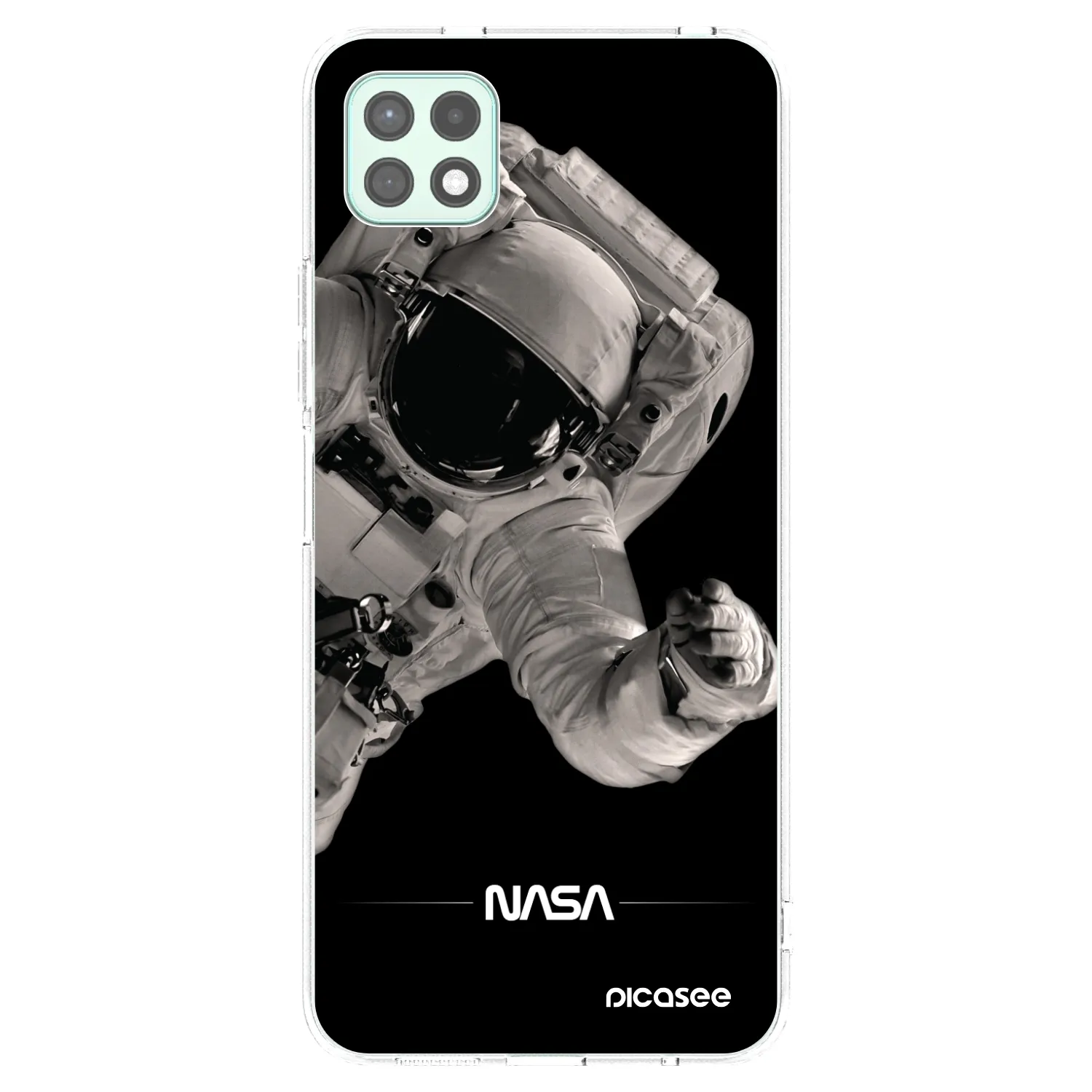Picasee Samsung Galaxy A22 A226B 5G Hülle - Transparentes Silikon - Astronaut Big