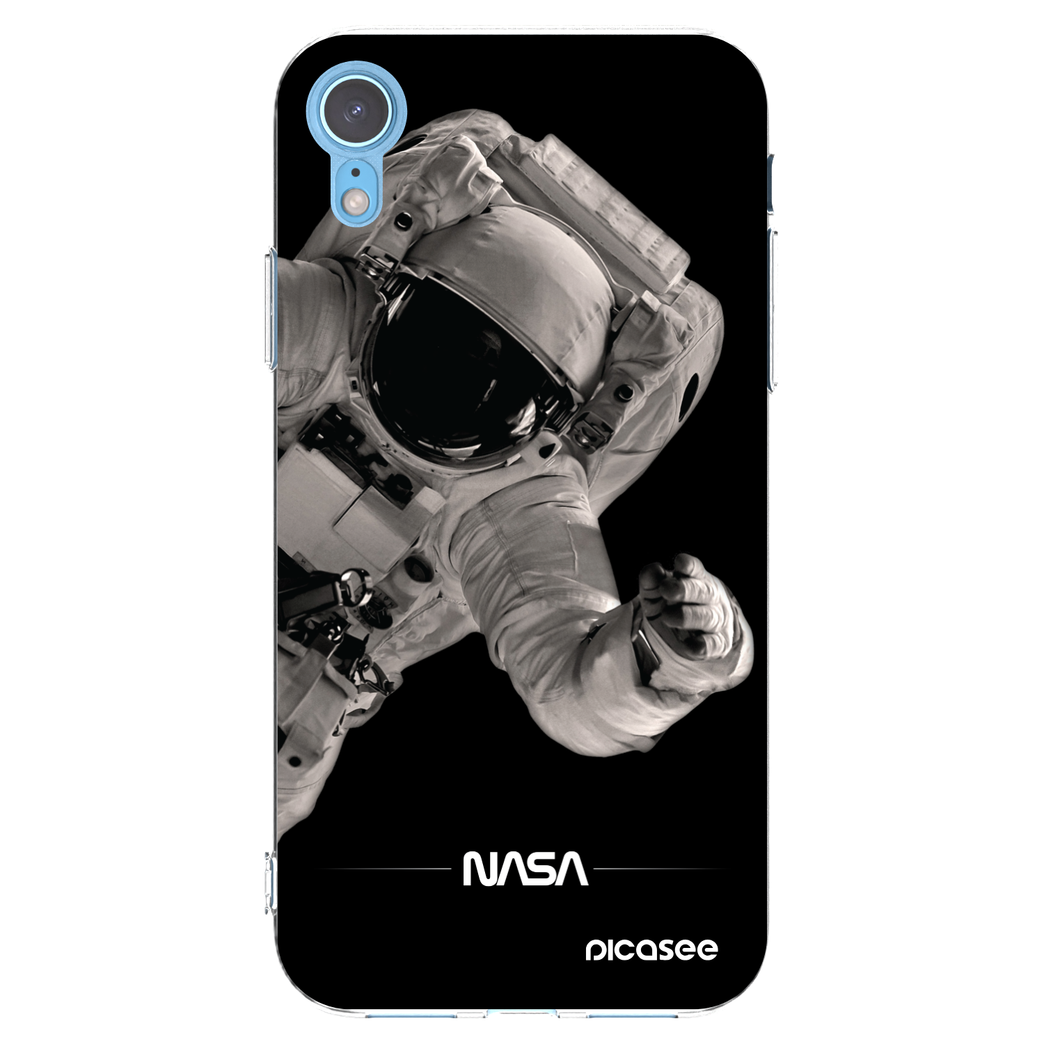 Picasee Apple iPhone XR Hülle - Transparentes Silikon - Astronaut Big