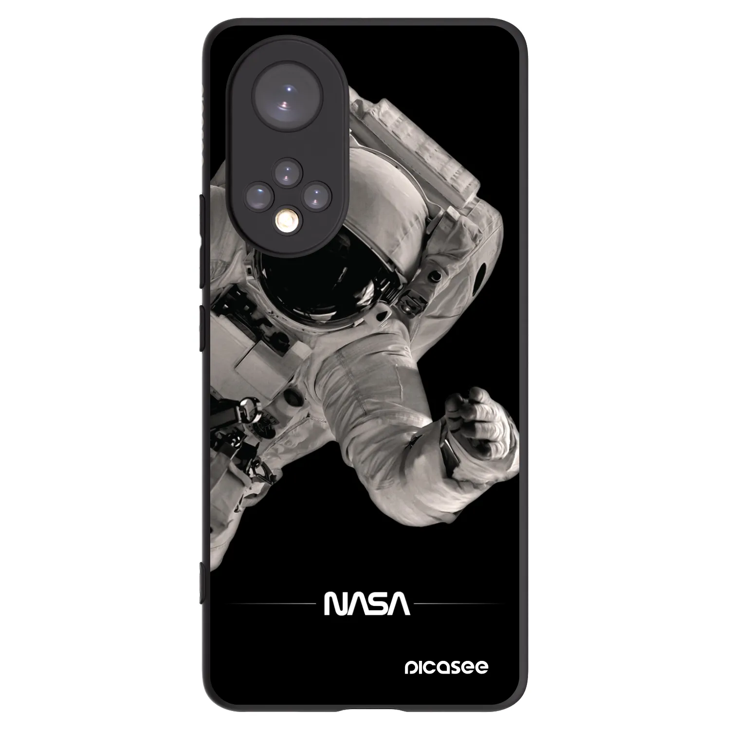 Picasee Huawei Nova 9 Hülle - Schwarzes Silikon - Astronaut Big