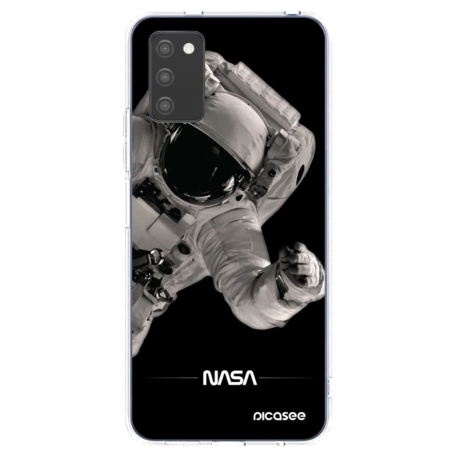 Picasee Samsung Galaxy A03s A037G Hülle - Transparentes Silikon - Astronaut Big