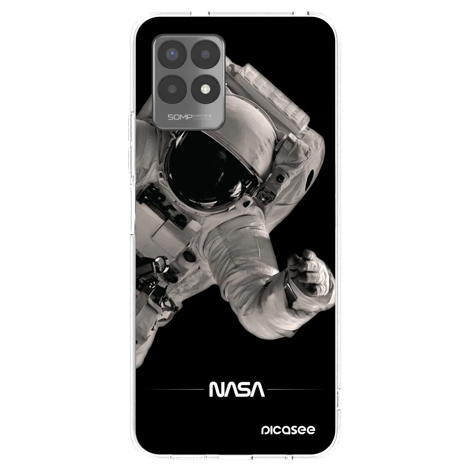 Picasee Realme 8i Hülle - Transparentes Silikon - Astronaut Big