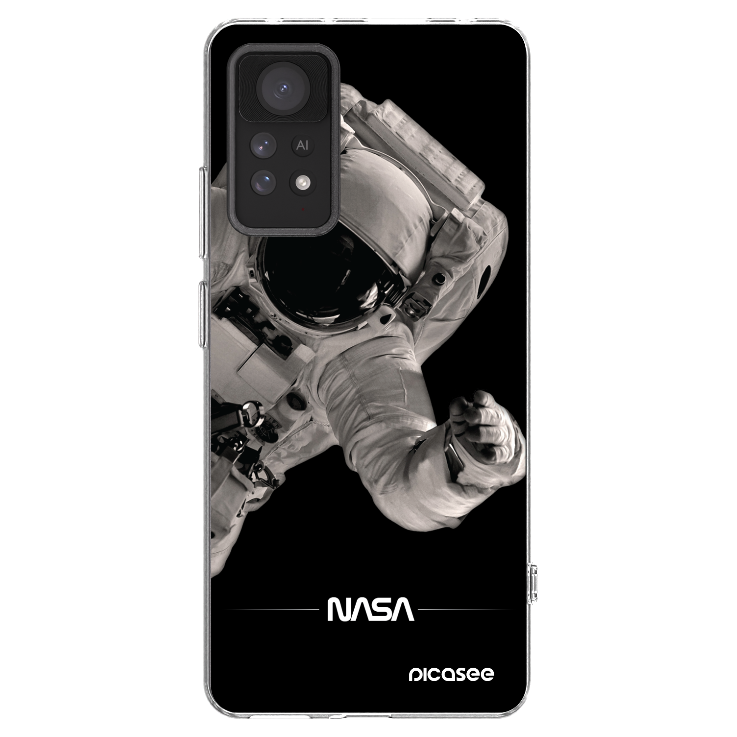 Picasee Xiaomi Redmi Note 11 Pro Hülle - Transparentes Silikon - Astronaut Big