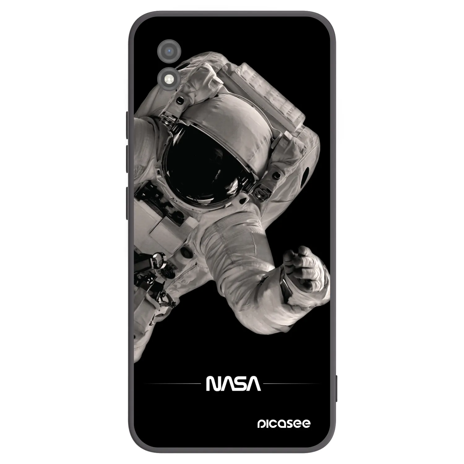 Picasee Realme C11 (2021) Hülle - Schwarzes Silikon - Astronaut Big