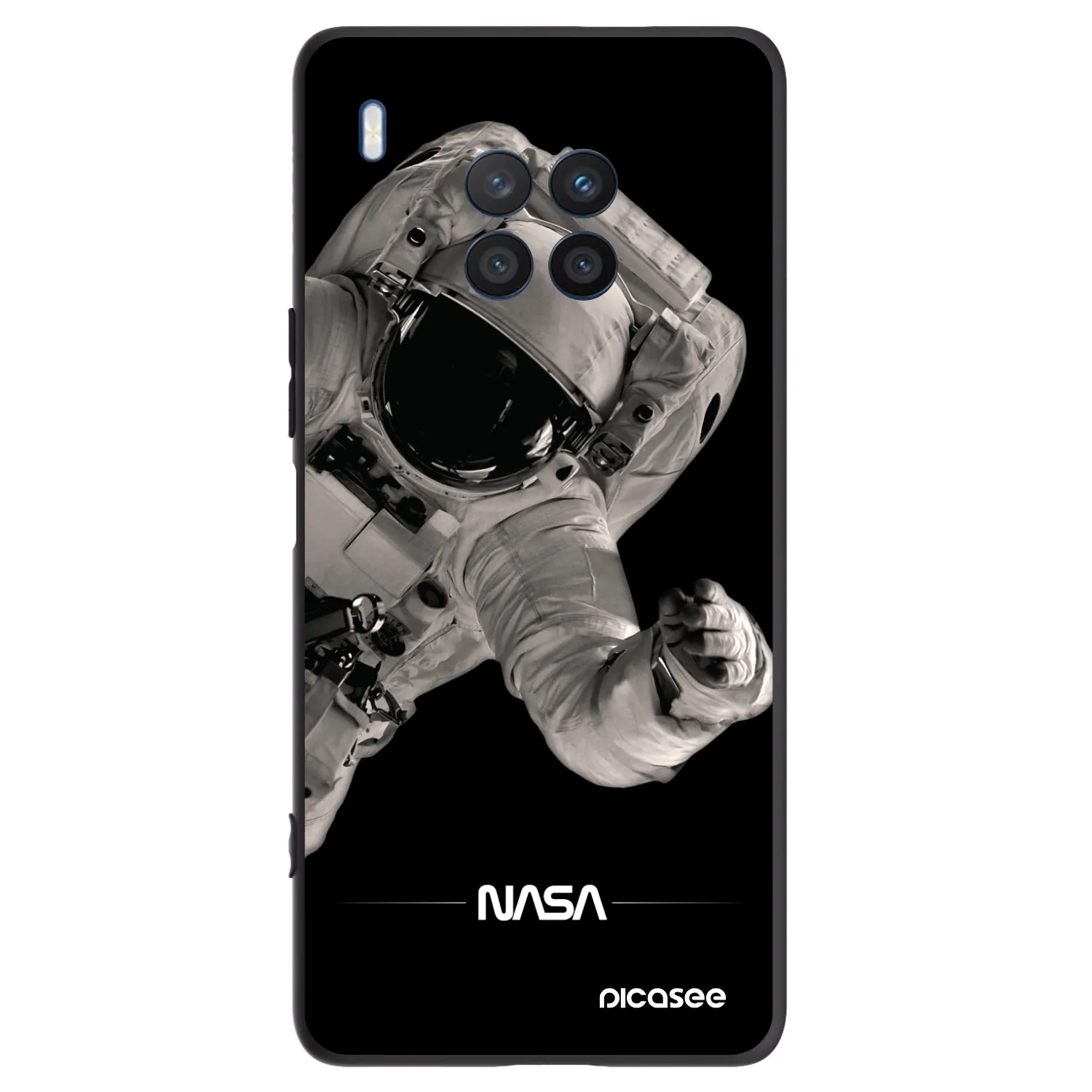 Picasee Honor 50 Lite Hülle - Schwarzes Silikon - Astronaut Big