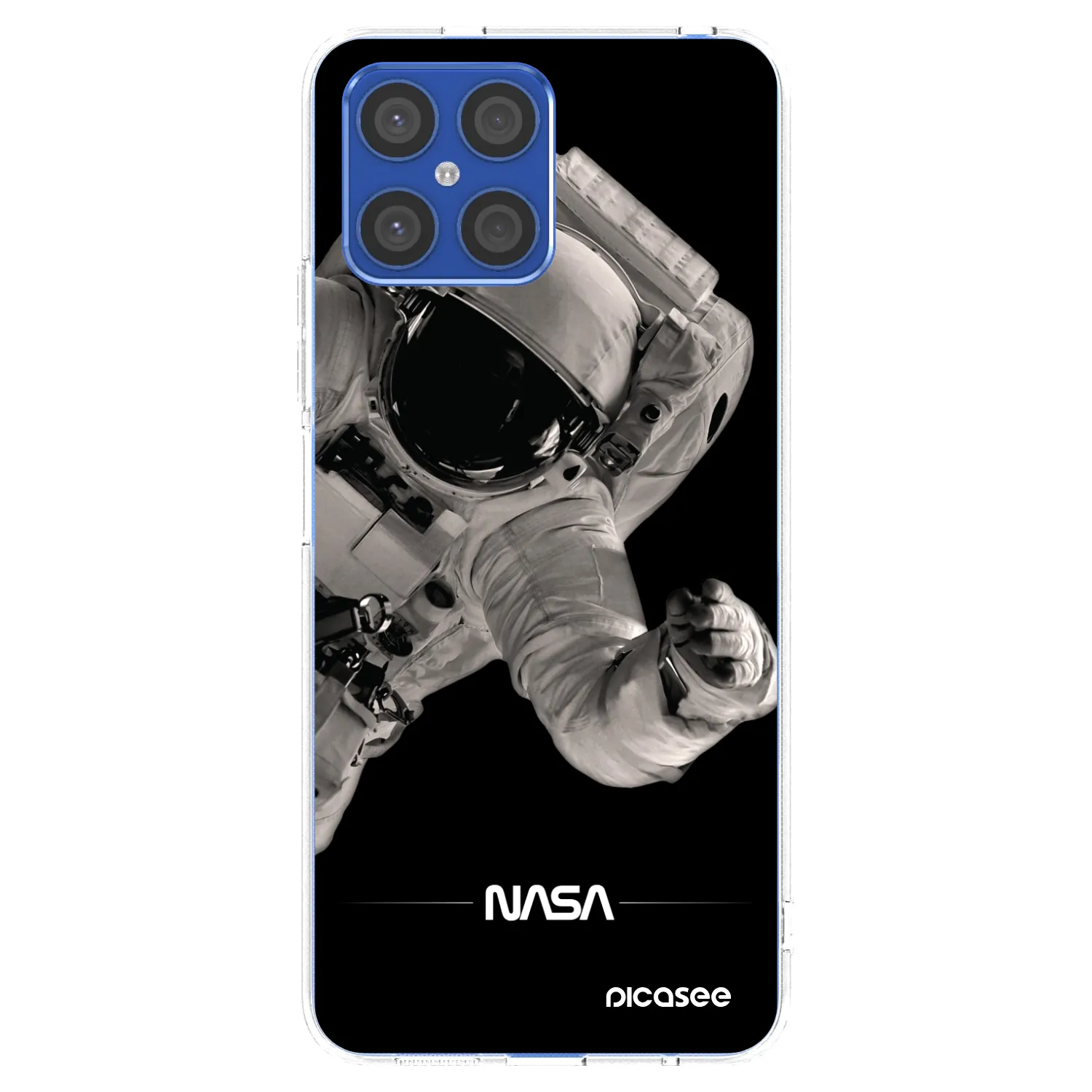 Picasee Honor X8 4G Hülle - Transparentes Silikon - Astronaut Big