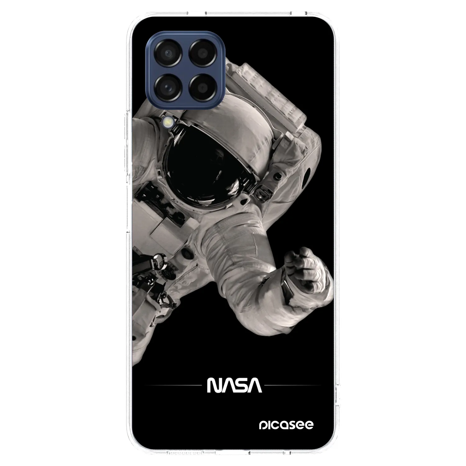 Picasee Samsung Galaxy M53 5G Hülle - Transparentes Silikon - Astronaut Big