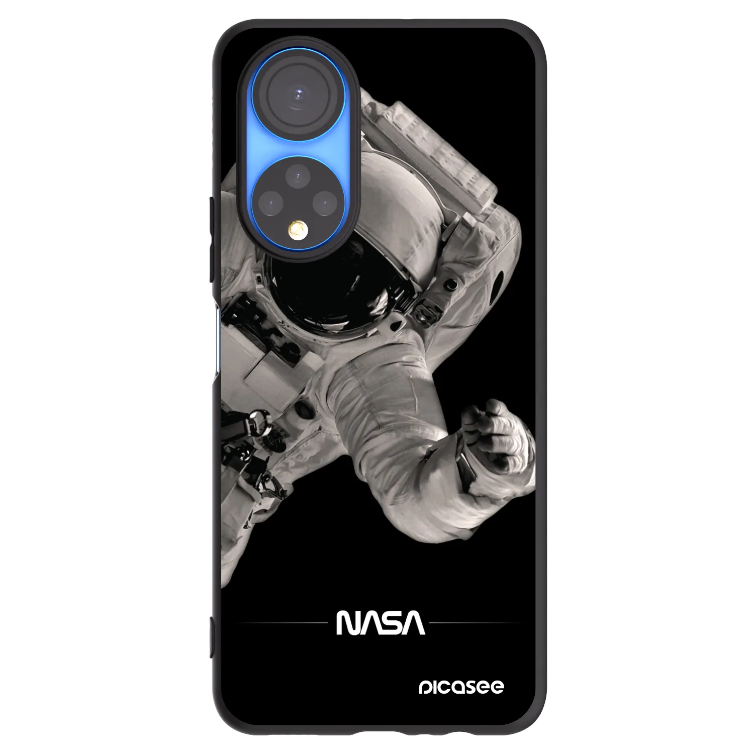 Picasee Honor X7 Hülle - Schwarzes Silikon - Astronaut Big