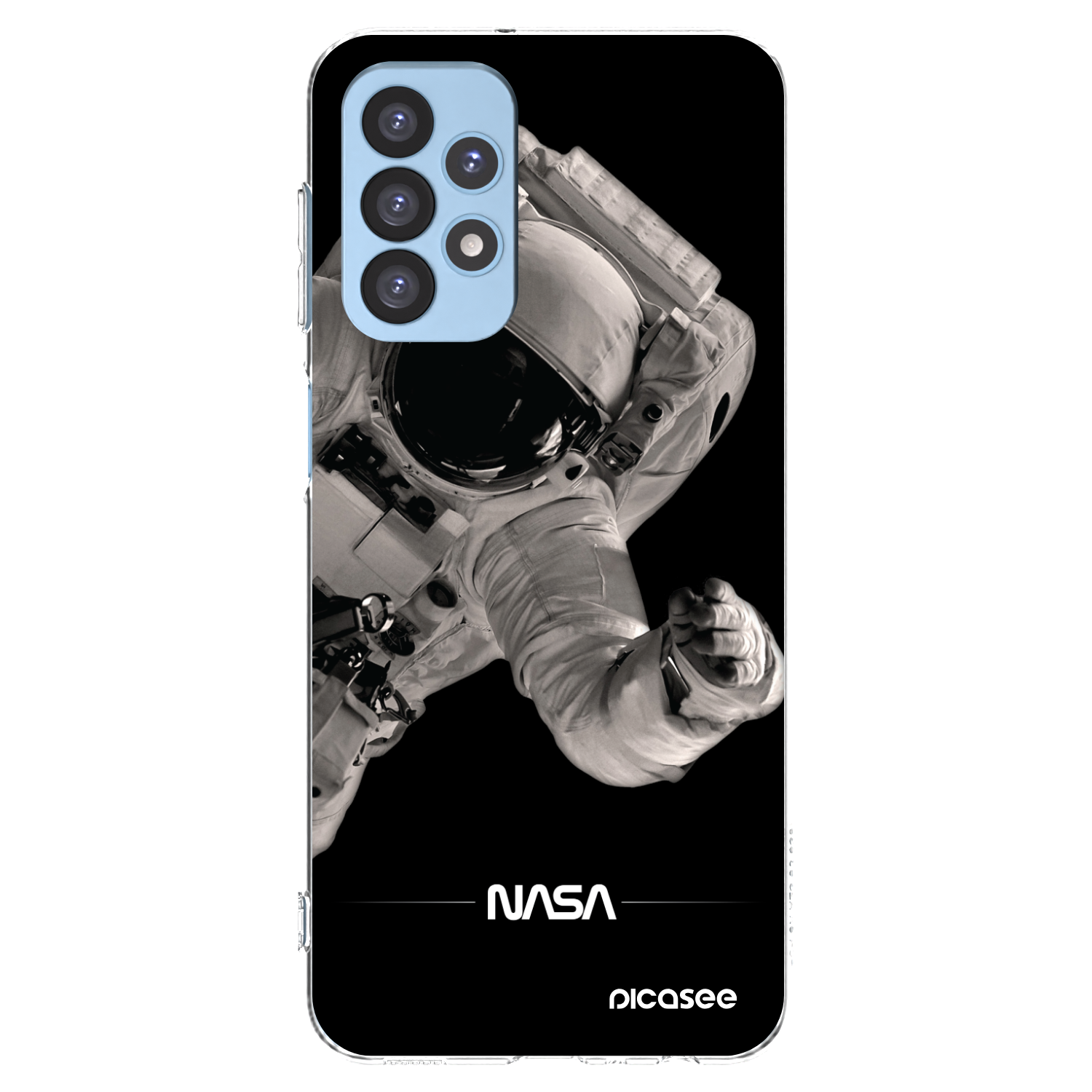 Picasee Samsung Galaxy A23 A235F 4G Hülle - Transparentes Silikon - Astronaut Big