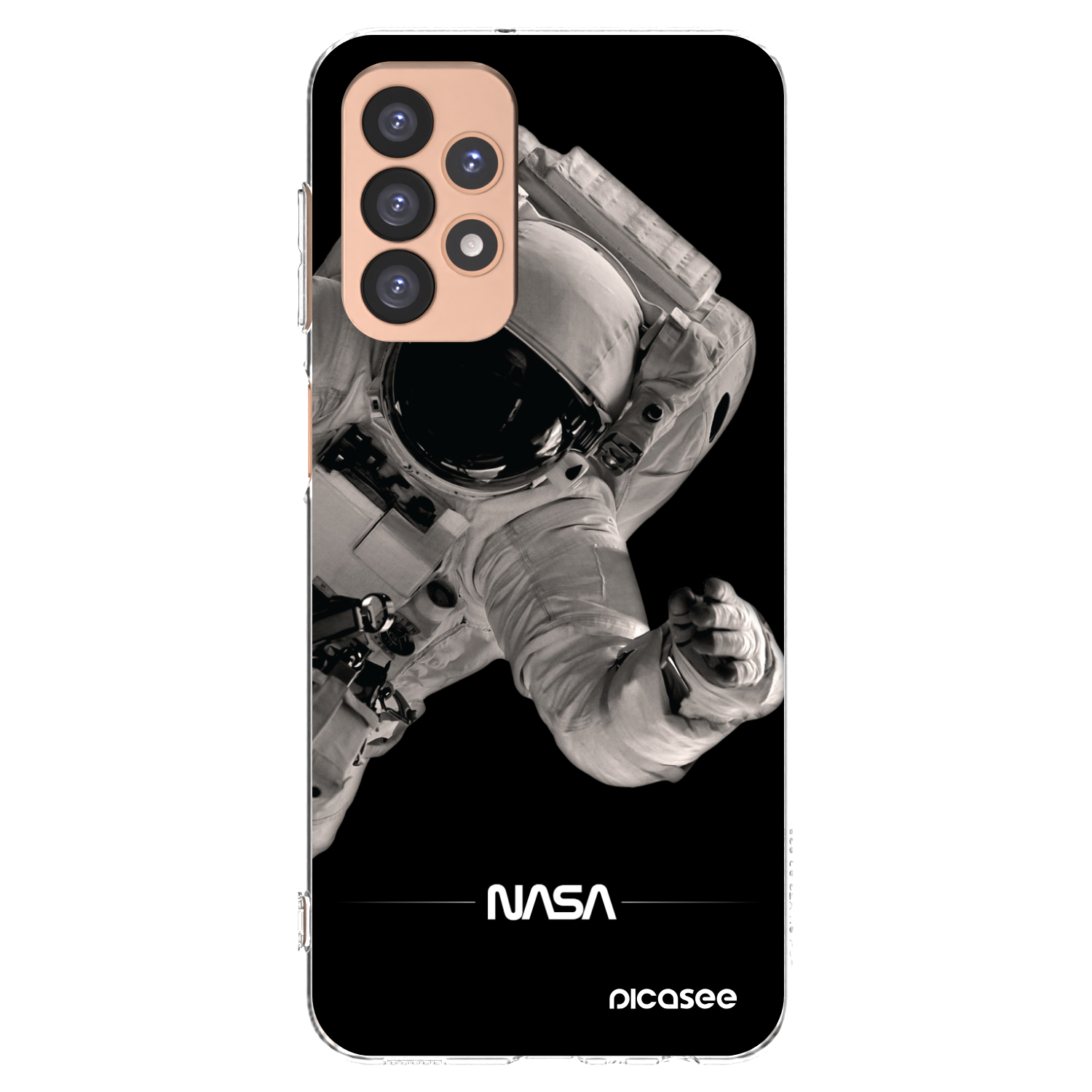 Picasee Samsung Galaxy A23 A236B 5G Hülle - Transparentes Silikon - Astronaut Big
