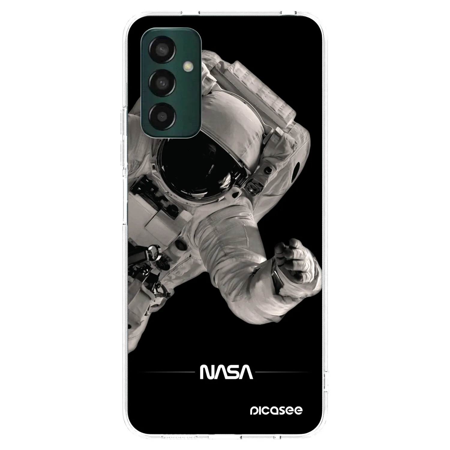 Picasee Samsung Galaxy M23 5G Hülle - Transparentes Silikon - Astronaut Big