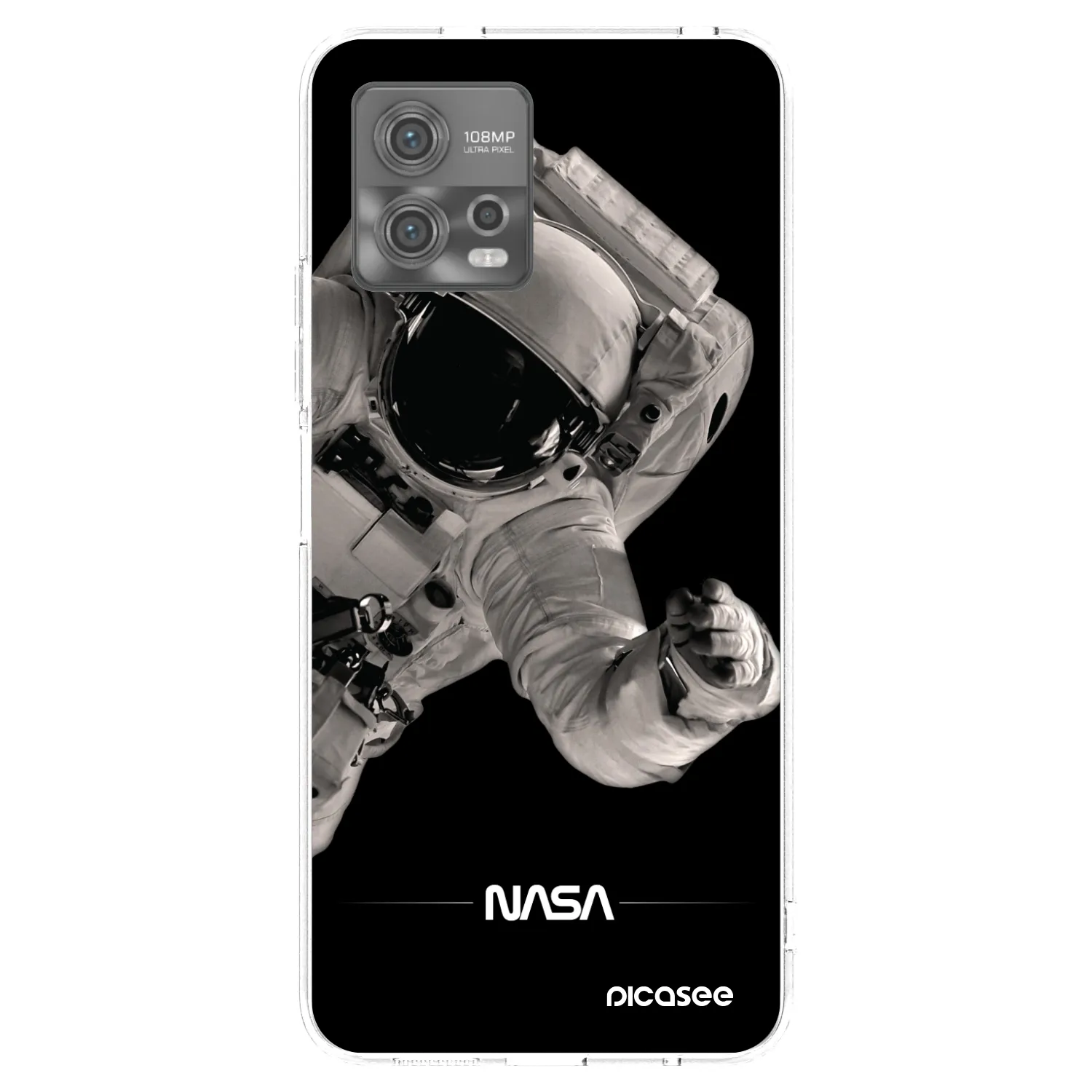 Picasee Motorola Moto G72 Hülle - Transparentes Silikon - Astronaut Big