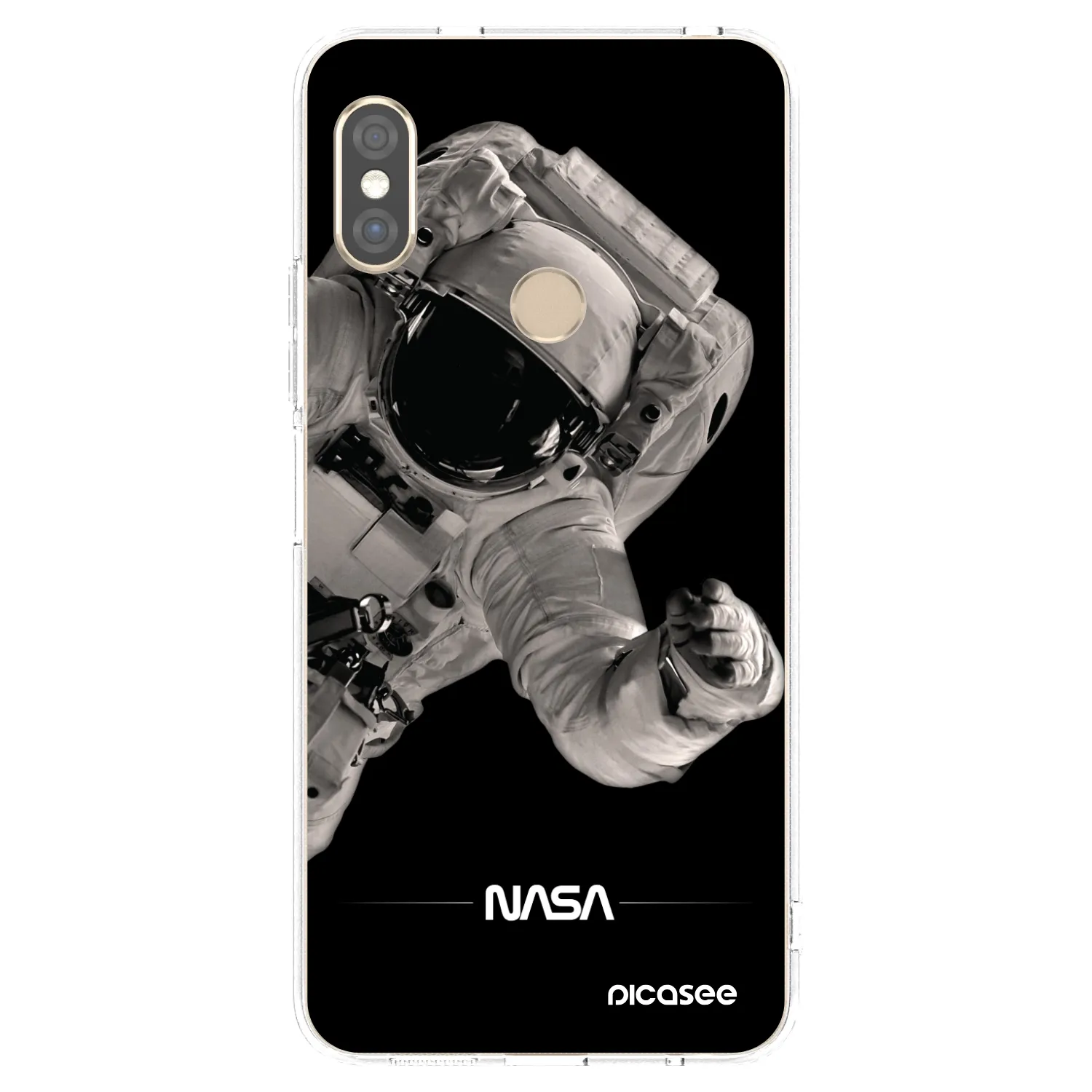 Picasee Xiaomi Redmi Note 5 Global Hülle - Transparentes Silikon - Astronaut Big