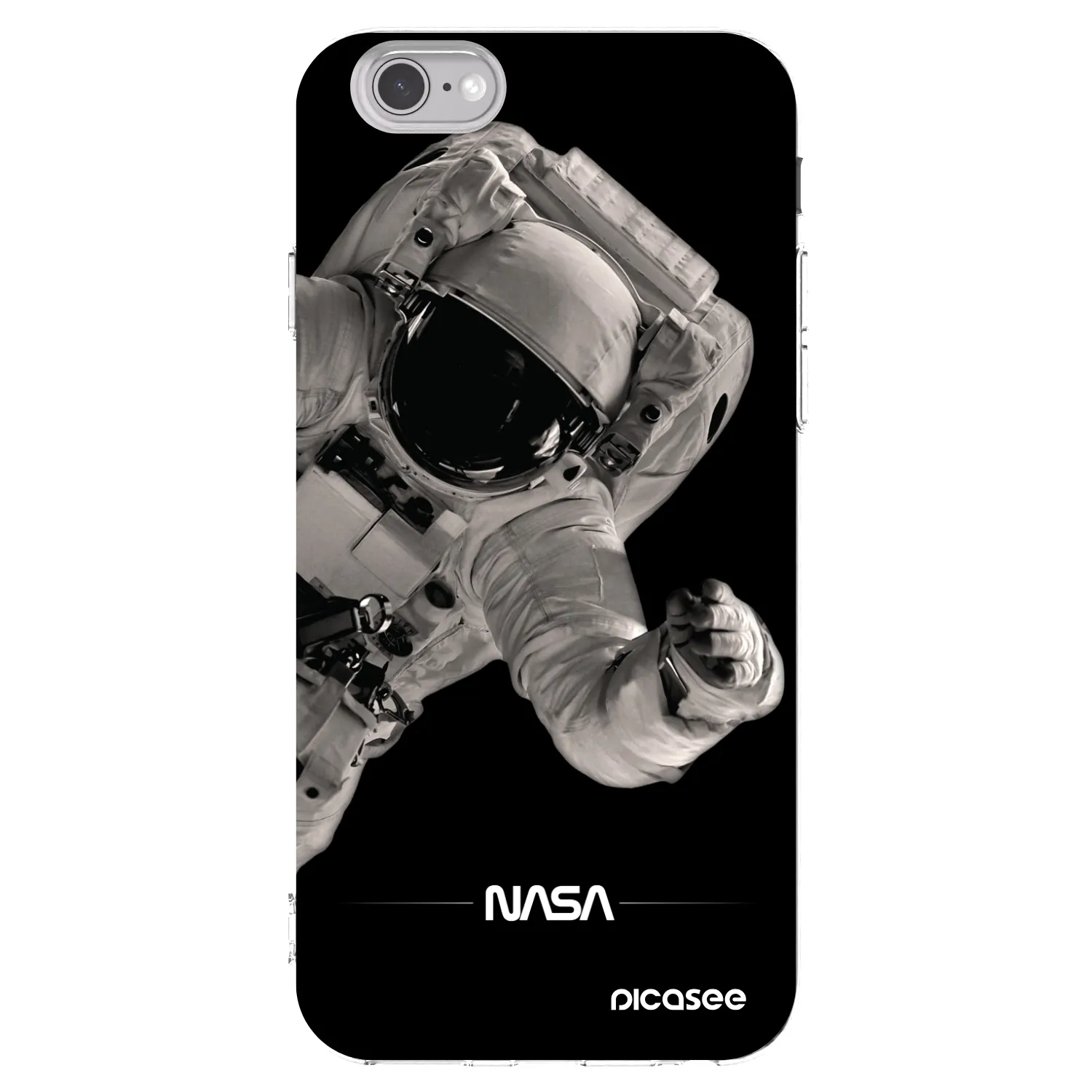 Picasee Apple iPhone 6/6S Hülle - Transparentes Silikon - Astronaut Big