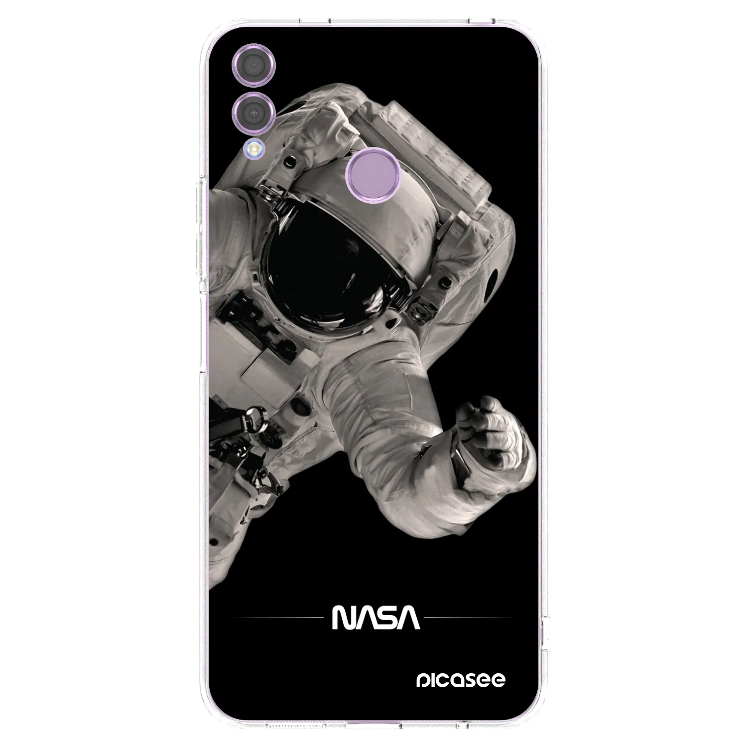 Picasee Honor 8X Hülle - Transparentes Silikon - Astronaut Big