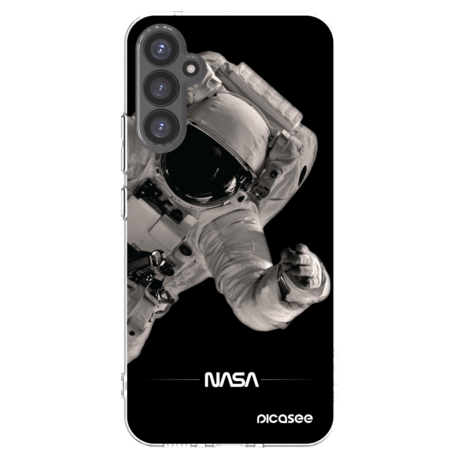 Picasee Samsung Galaxy A34 5G A346B Hülle - Transparentes Silikon - Astronaut Big