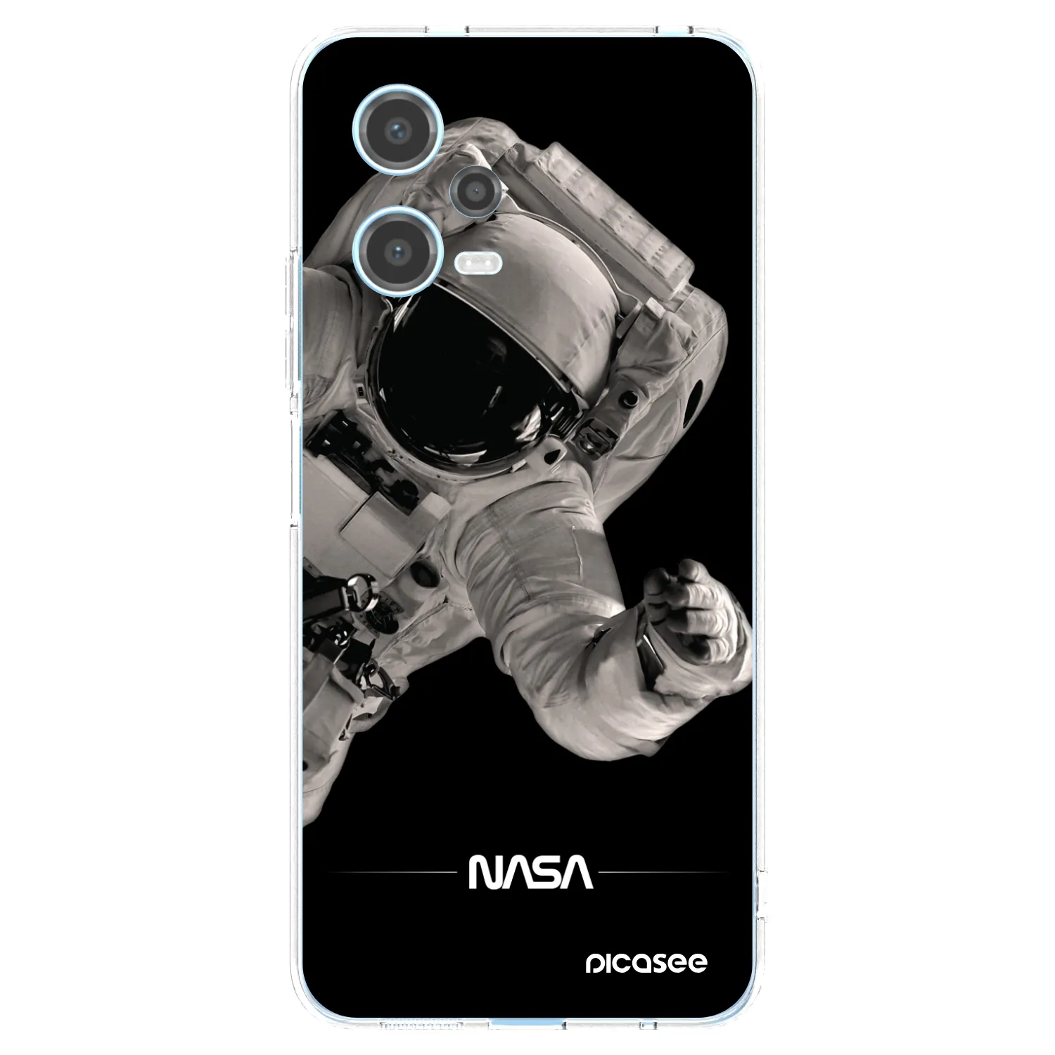 Picasee Xiaomi Redmi Note 12 5G Hülle - Transparentes Silikon - Astronaut Big