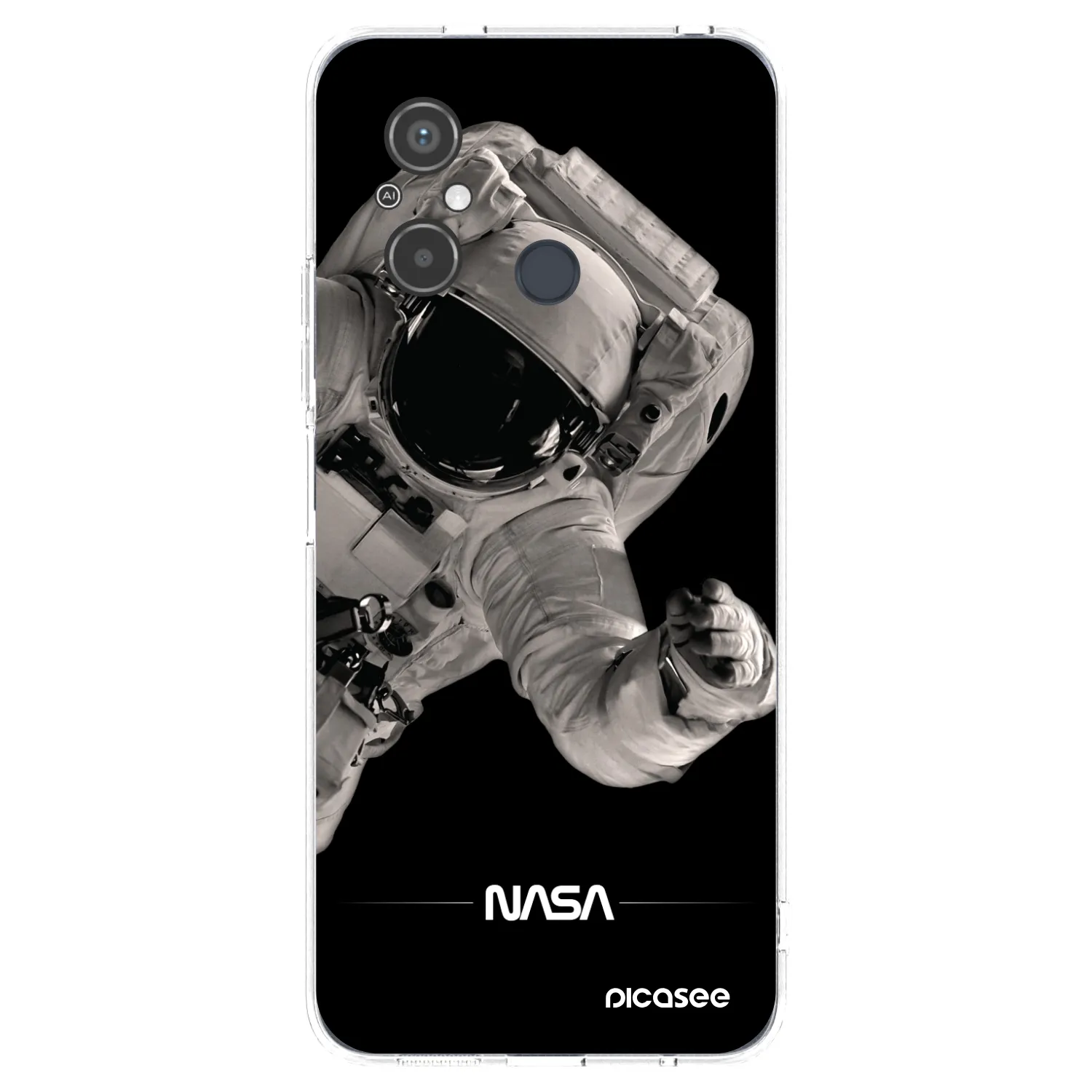Picasee Xiaomi Redmi 12C Hülle - Transparentes Silikon - Astronaut Big
