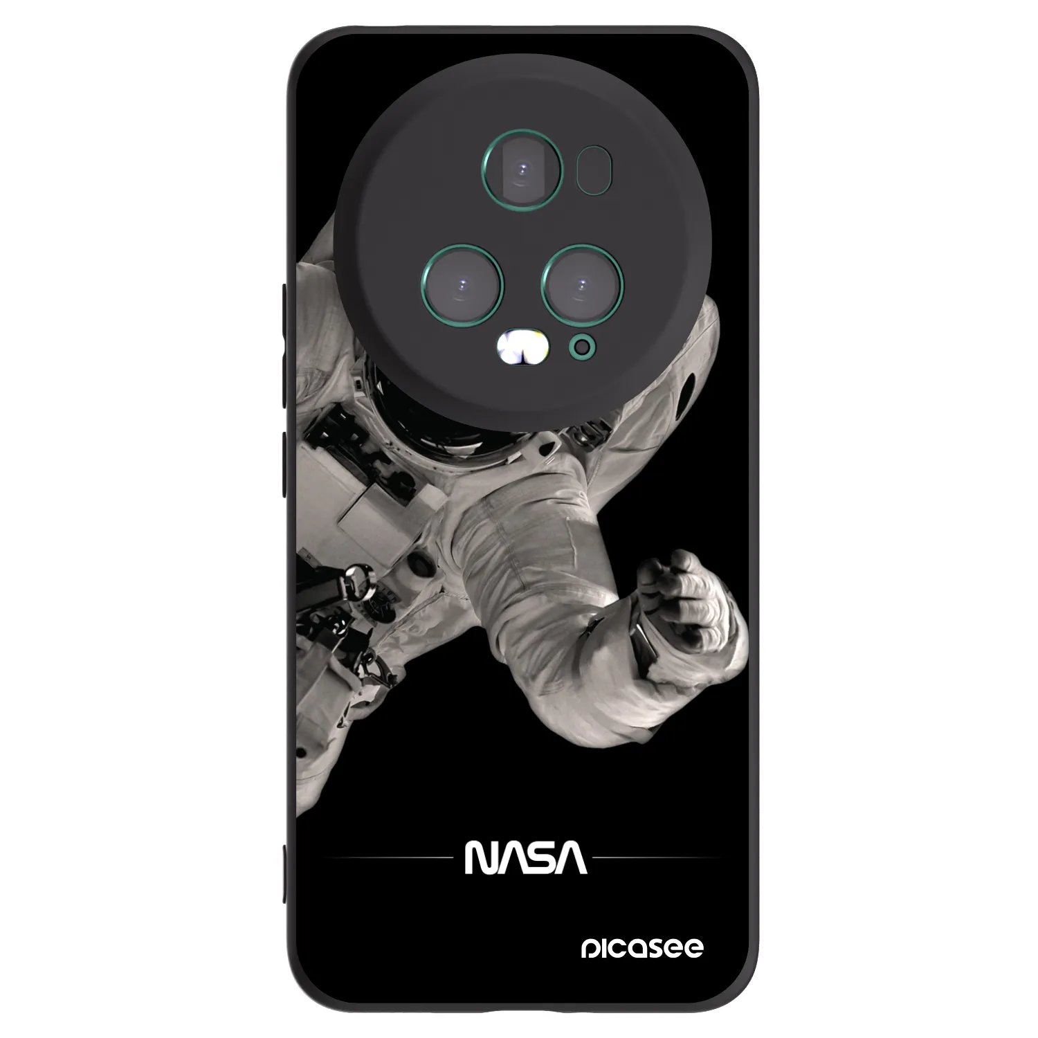 Picasee Honor Magic5 Pro Hülle - Schwarzes Silikon - Astronaut Big