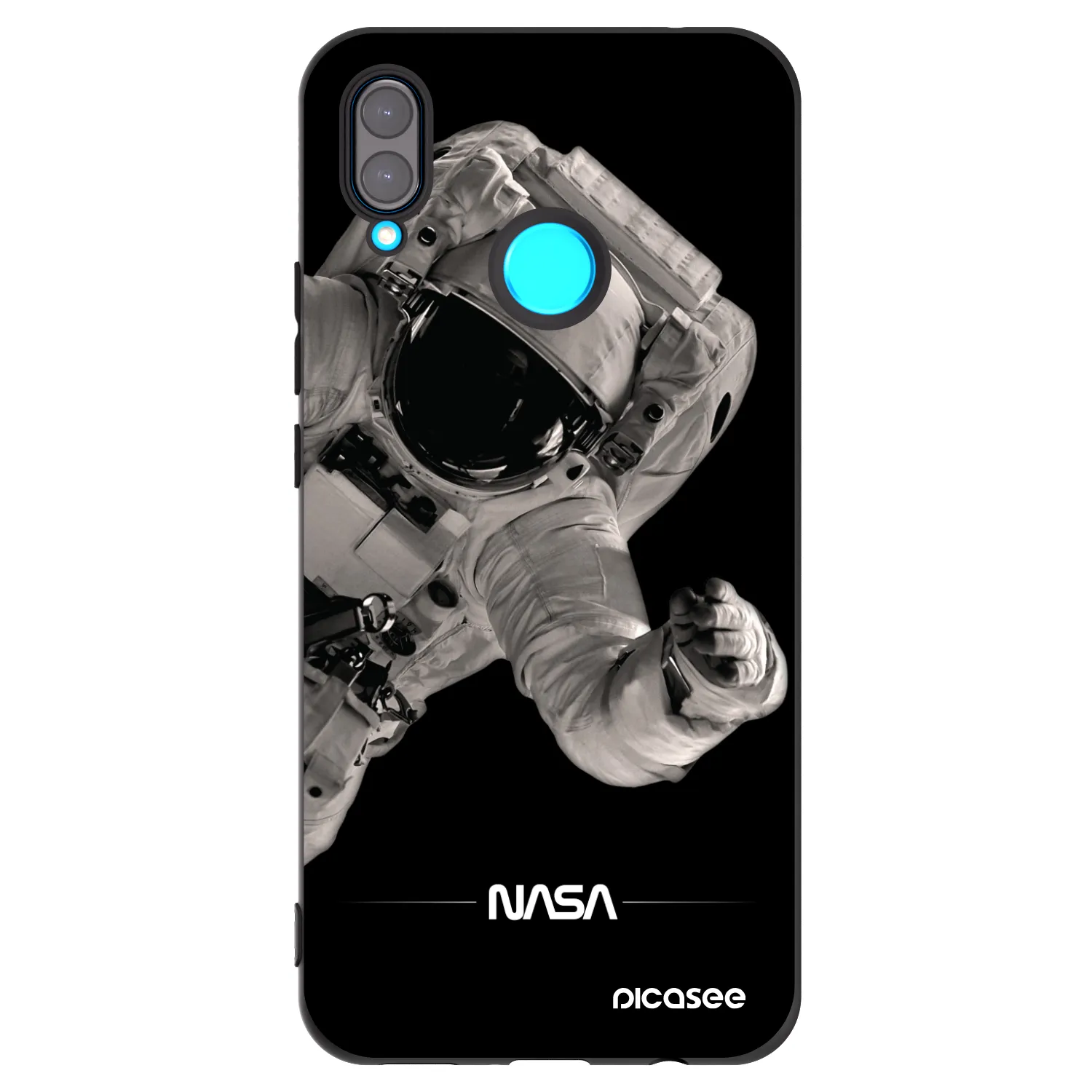 Picasee Huawei Nova 3i Hülle - Schwarzes Silikon - Astronaut Big