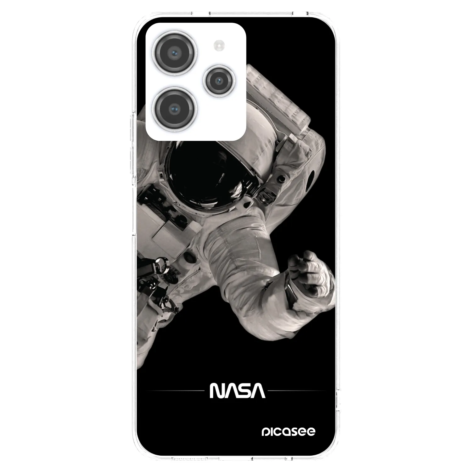 Picasee Xiaomi Redmi 12 4G Hülle - Transparentes Silikon - Astronaut Big