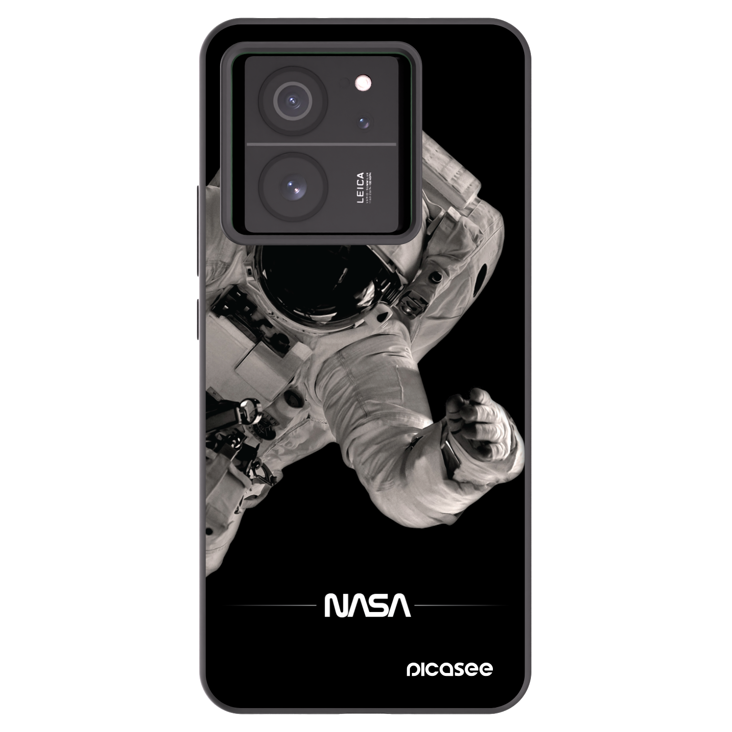 Picasee Xiaomi 13T Pro Hülle - Schwarzes Silikon - Astronaut Big