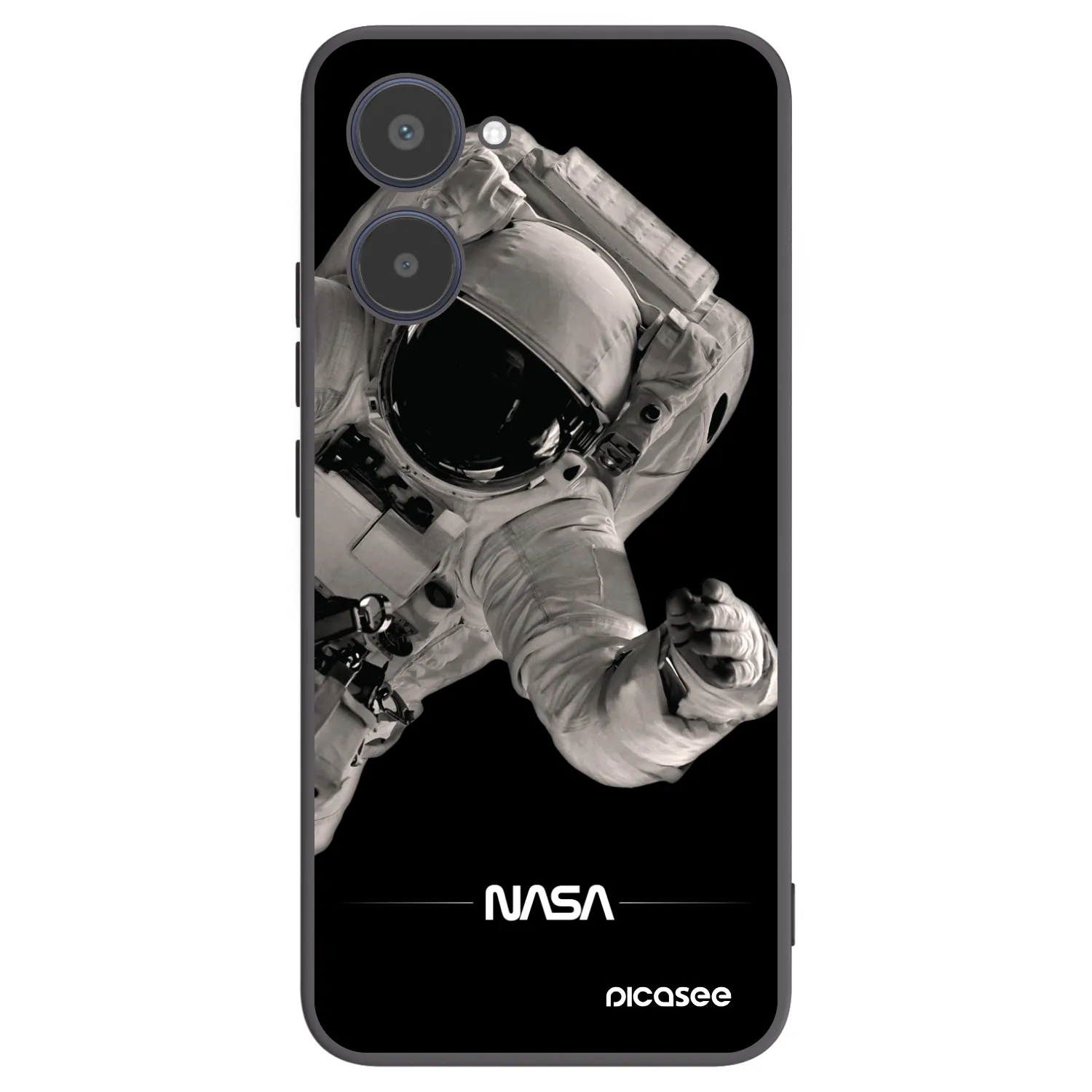 Picasee Realme 10 4G Hülle - Schwarzes Silikon - Astronaut Big